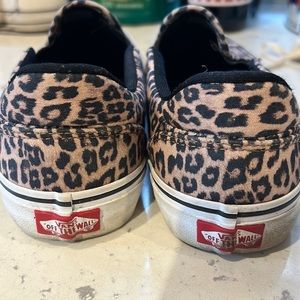 Leopard print vans